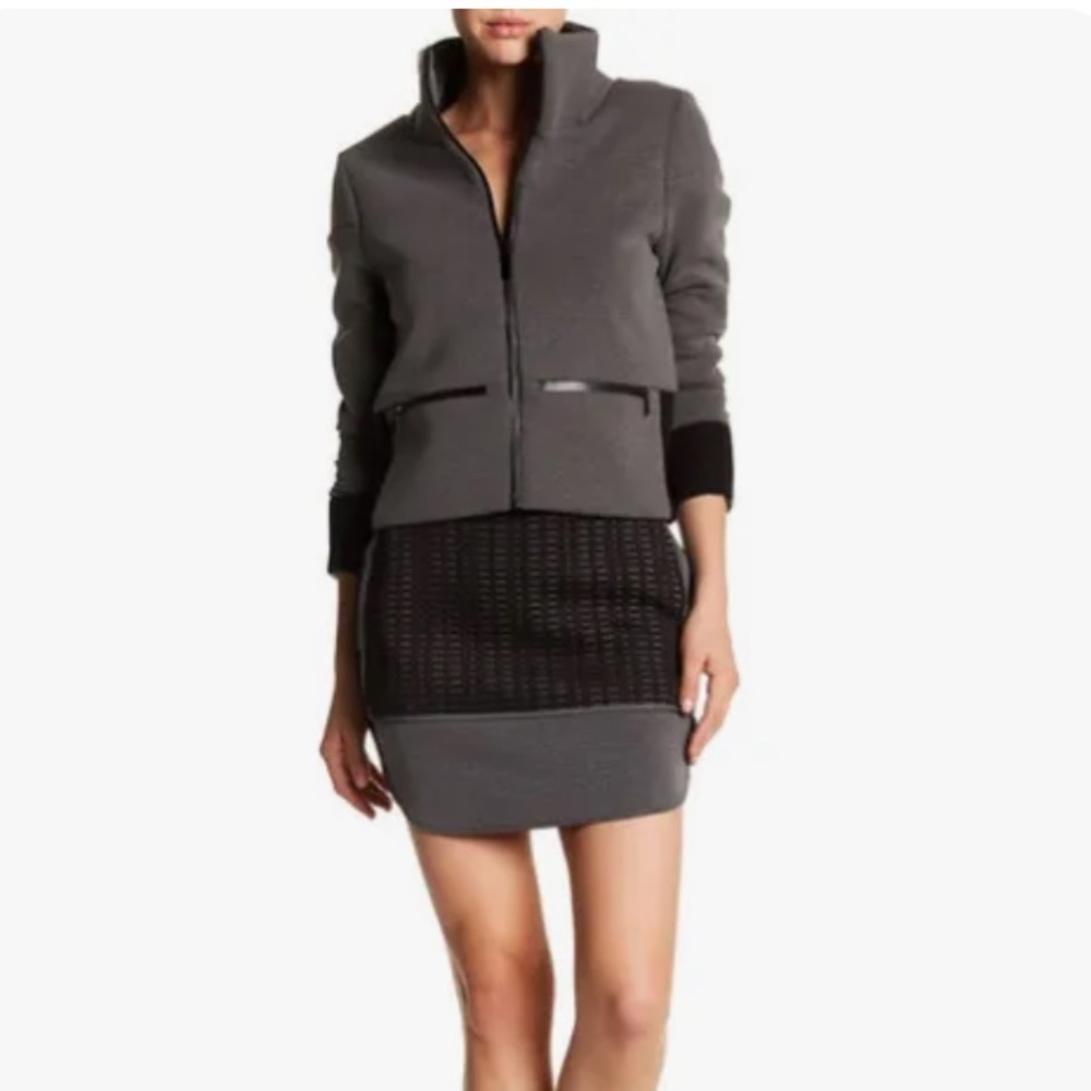 LIME & VINE Eve Laser Cut Overlay Paneled MINI SKIRT